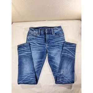 American Eagle Athletic Skinny Jeans Men 30x34 Airflex+‎ Blue Denim Stretch